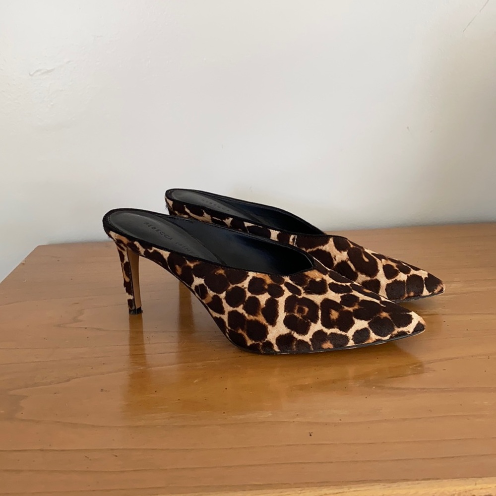 Rebecca Minkoff Leopard Print Calf Hair Heels